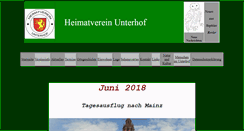 Desktop Screenshot of heimatverein-unterhof.de